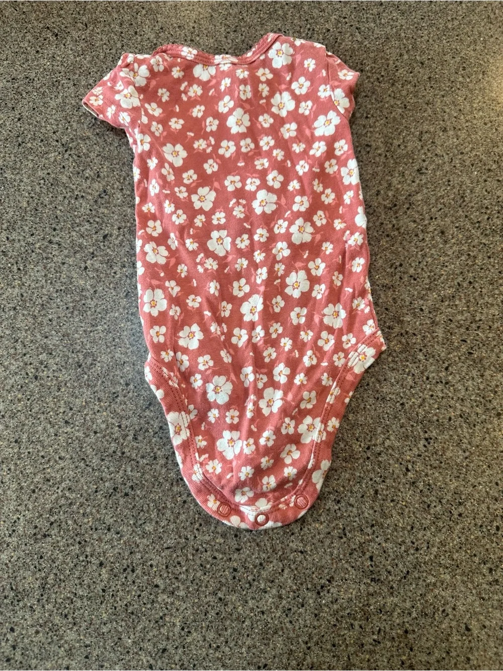 Pink Floral Baby One-Piece Bodysuit
